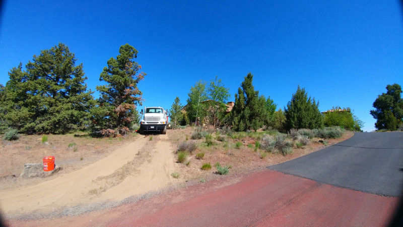 Image of water delivery truck onsite